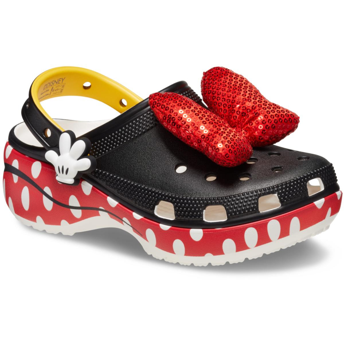 Saboti Crocs Minnie Mouse Classic Platform Clog Alb - White - 1 | YEO