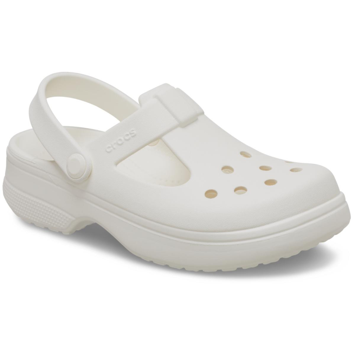Saboti Crocs Classic Mary Jane Clog Kids Alb - Chalk - 1 | YEO