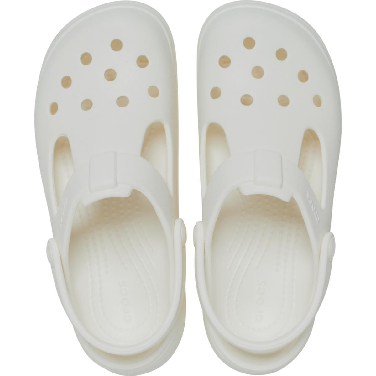 Saboti Crocs Classic Mary Jane Clog Kids Alb - Chalk - 4 | YEO