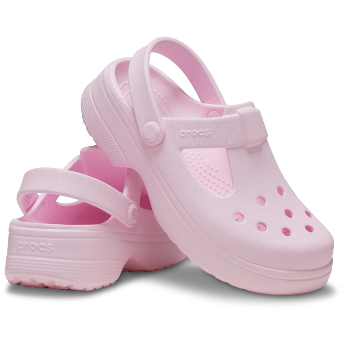 Saboti Crocs Classic Mary Jane Clog Kids Roz - Pink Milk - 3 | YEO