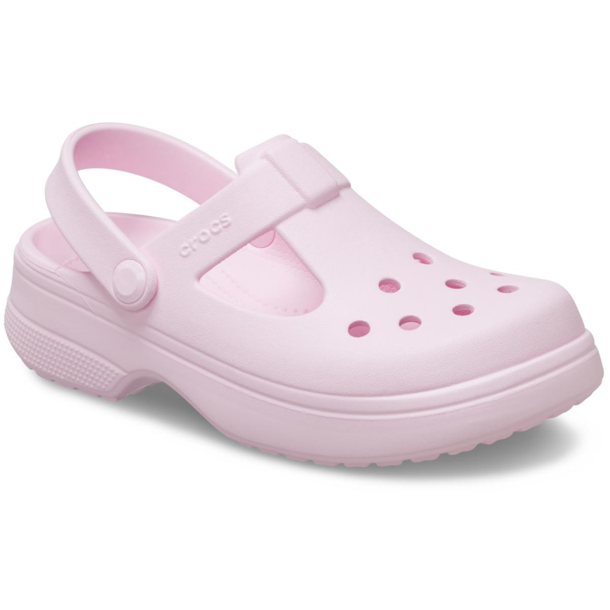 Saboti Crocs Classic Mary Jane Clog Kids Roz - Pink Milk - 1 | YEO