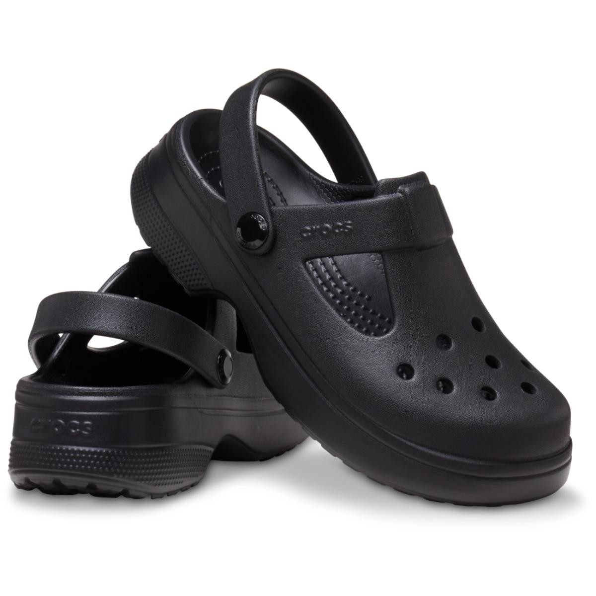 Saboti Crocs Toddler Classic Mary Jane Clog Negru - Black - 3 | YEO