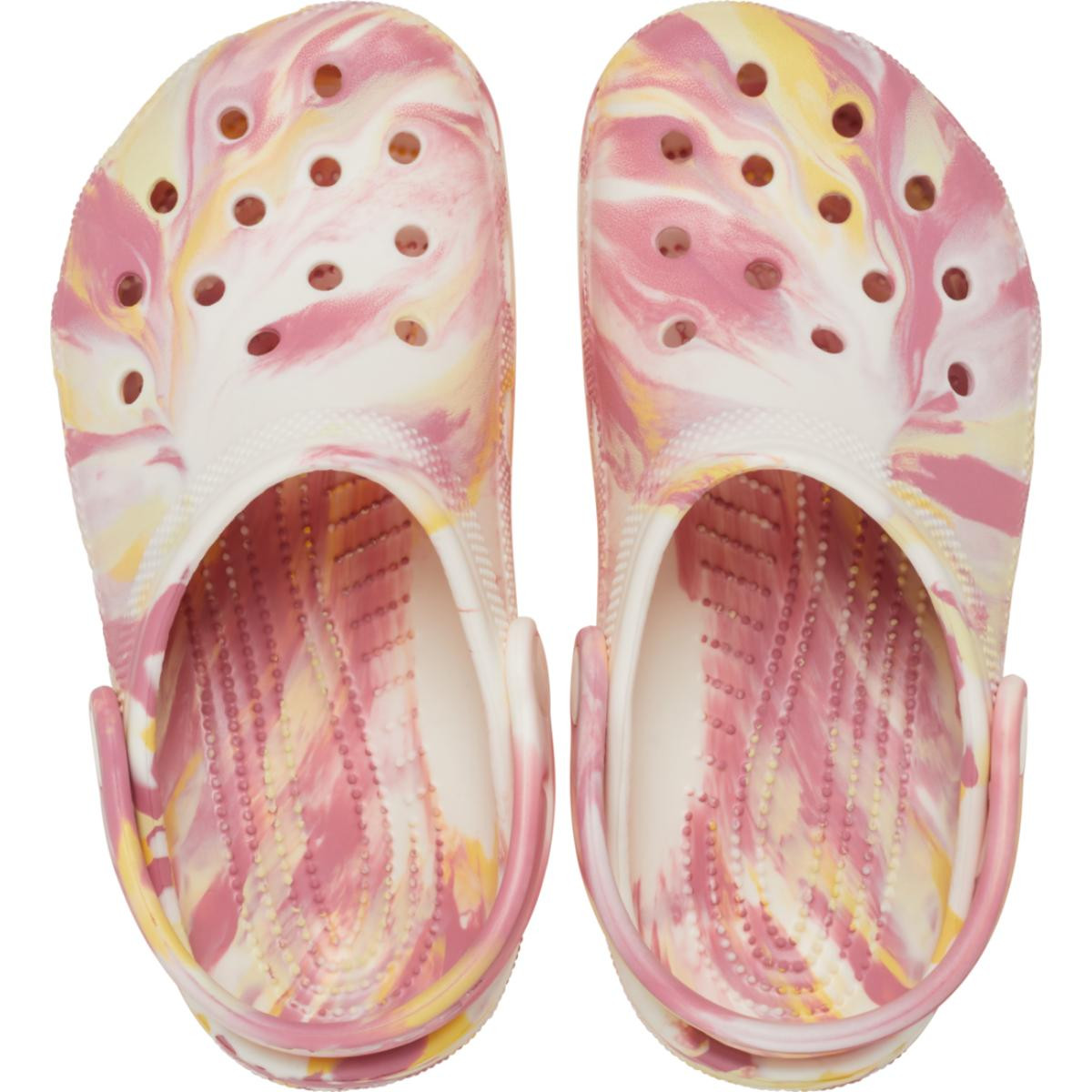 Saboti Crocs Glow Marbled Classic Clog Kids Multicolor - Daylily/Multi - 4 | YEO