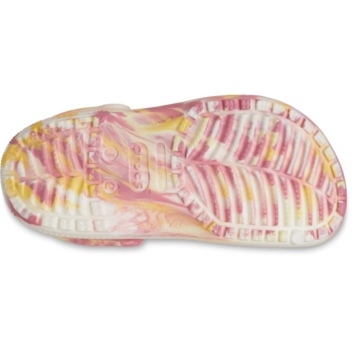 Saboti Crocs Glow Marbled Classic Clog Kids Multicolor - Daylily/Multi