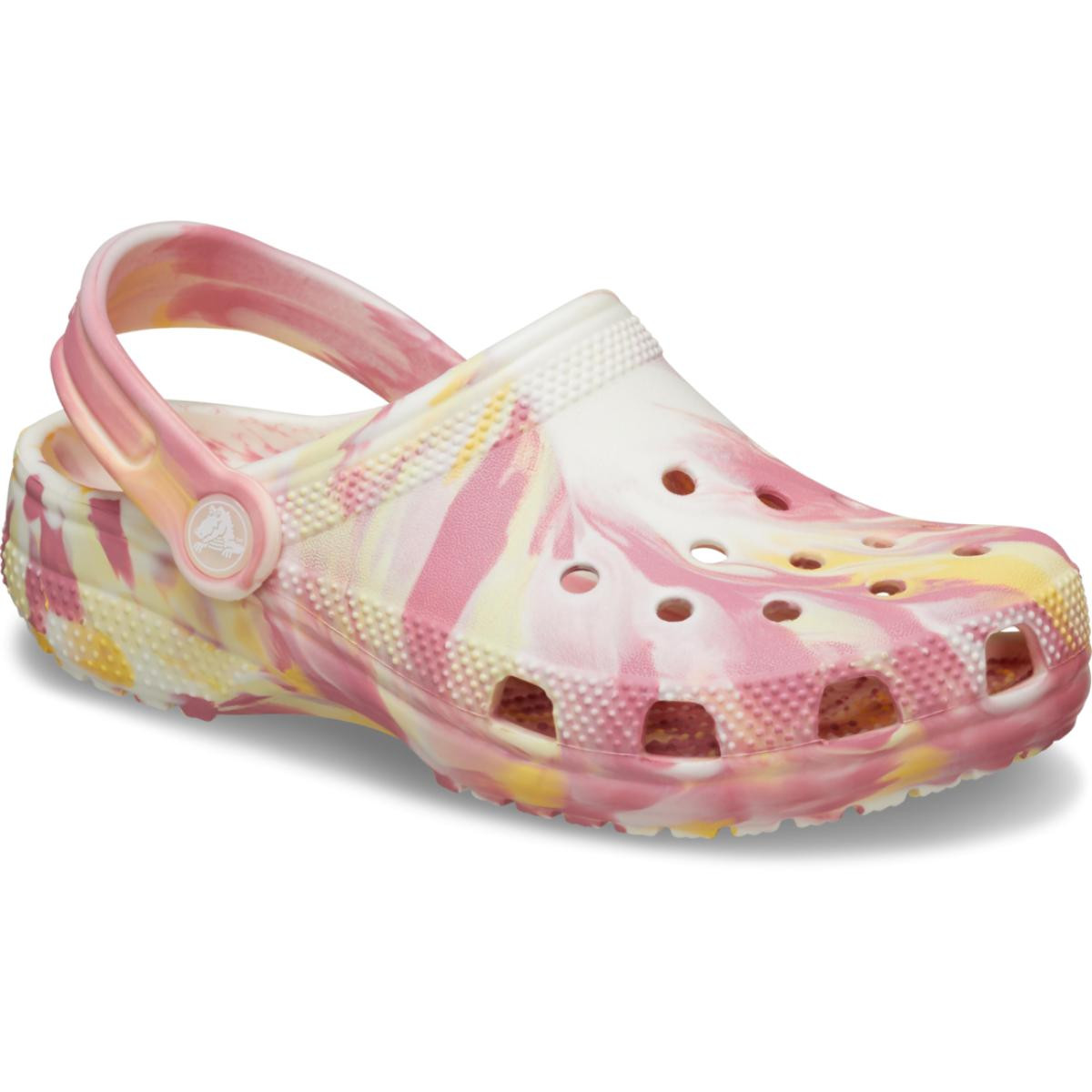 Saboti Crocs Classic Toddler Glow Marbled Clog Multicolor - Daylily/Multi - 1 | YEO