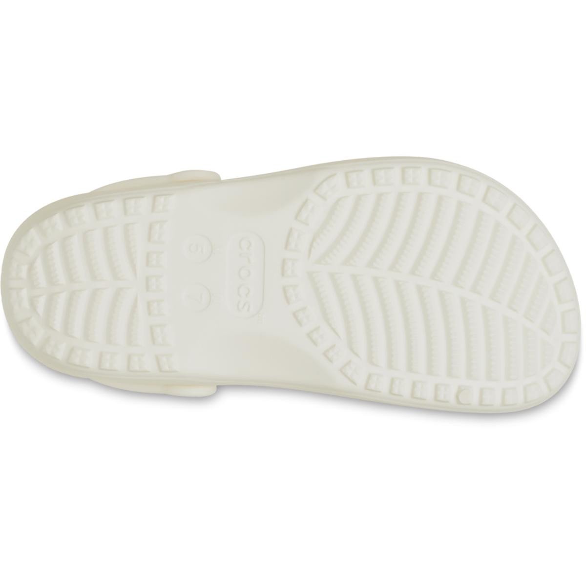 Saboti Crocs Classic Floral Cut-Out Clog Alb - Chalk
