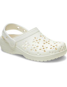 Saboti Crocs Classic Floral... Alb - Chalk 2