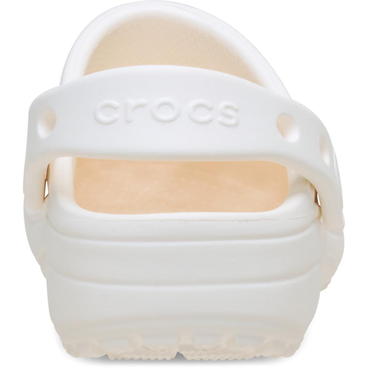 Saboti Crocs Classic Toddler Floral Cut-Out Clog Alb - Chalk