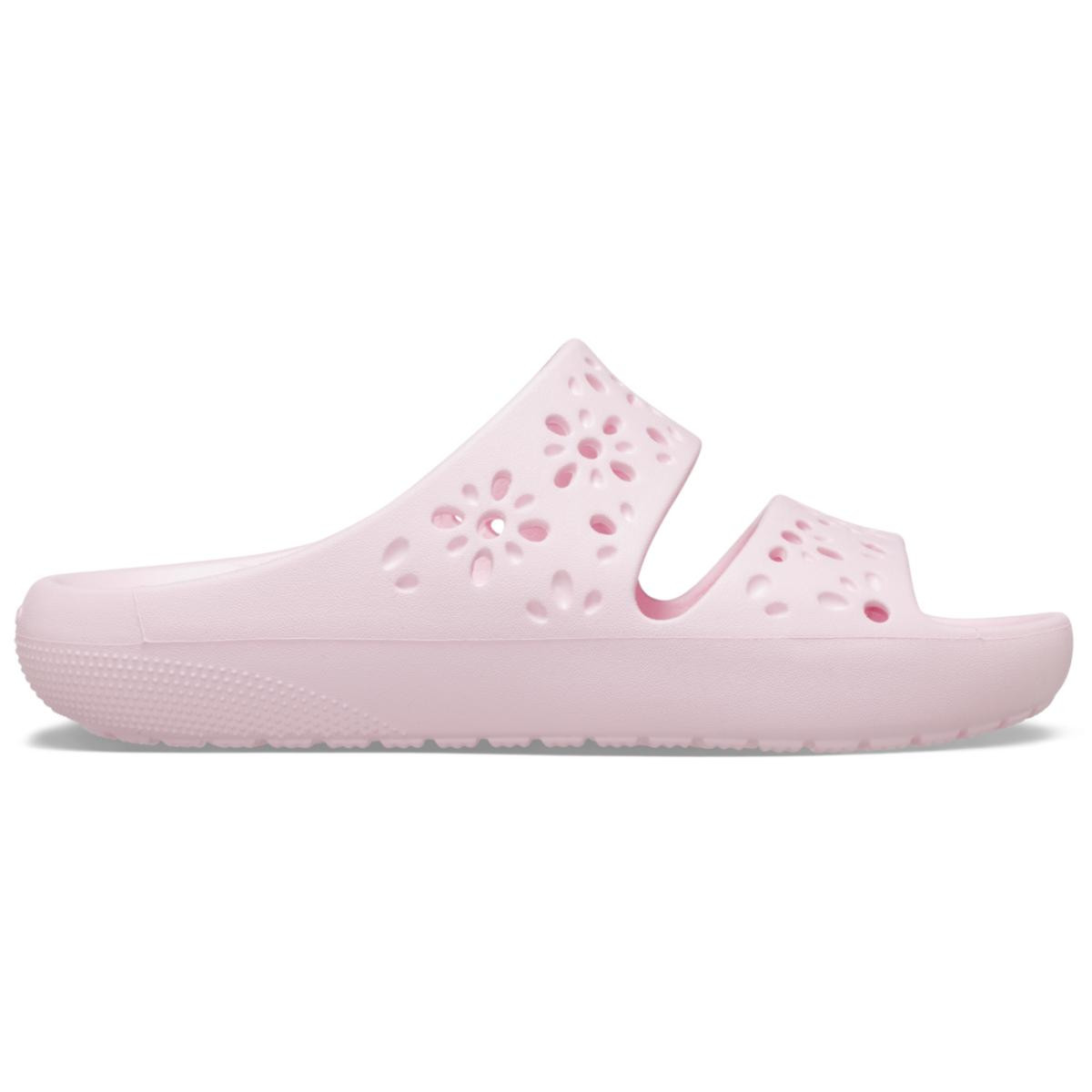 Papuci Crocs Classic Floral Cut-Out Sandal Roz - Pink Milk