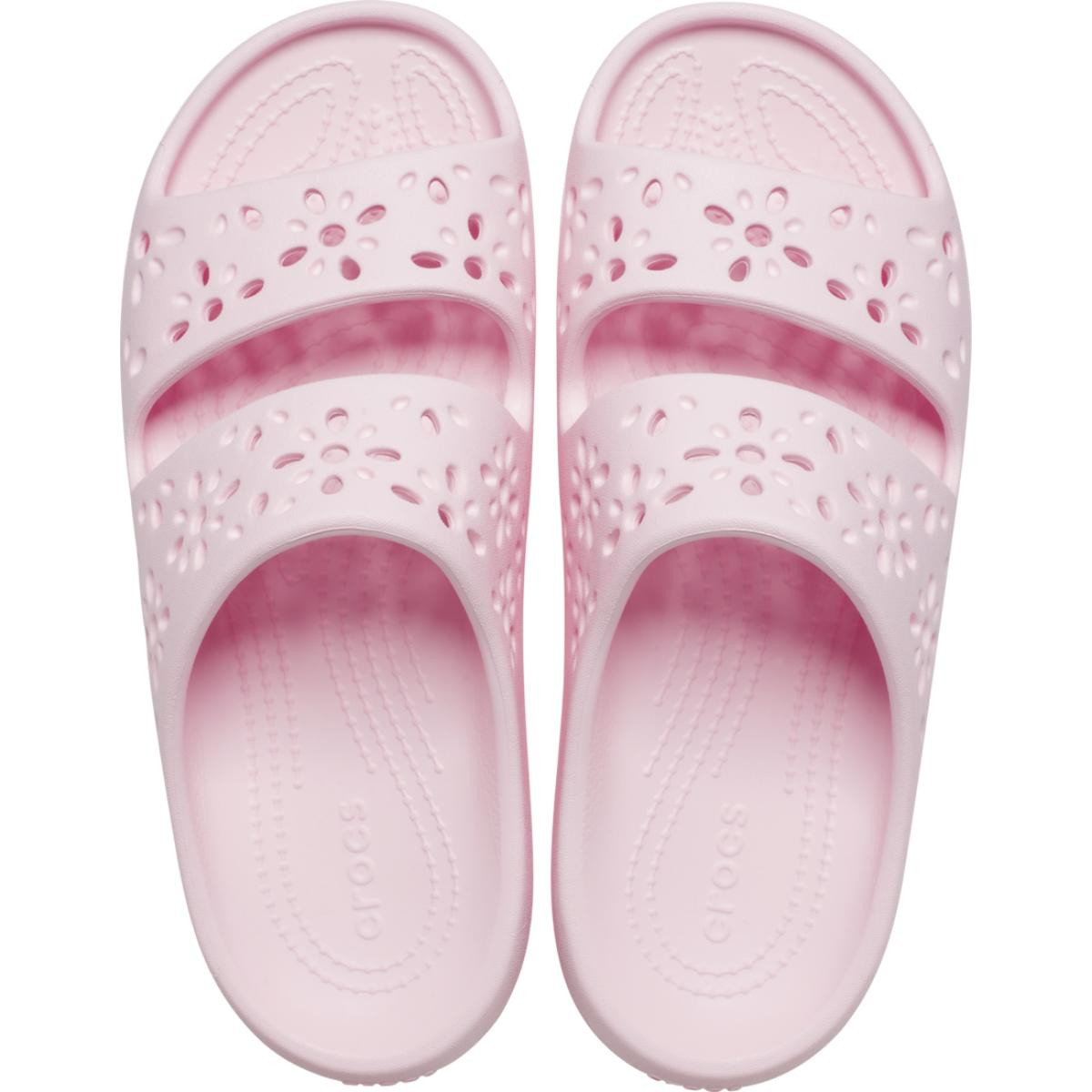 Papuci Crocs Classic Floral Cut-Out Sandal Roz - Pink Milk - 4 | YEO