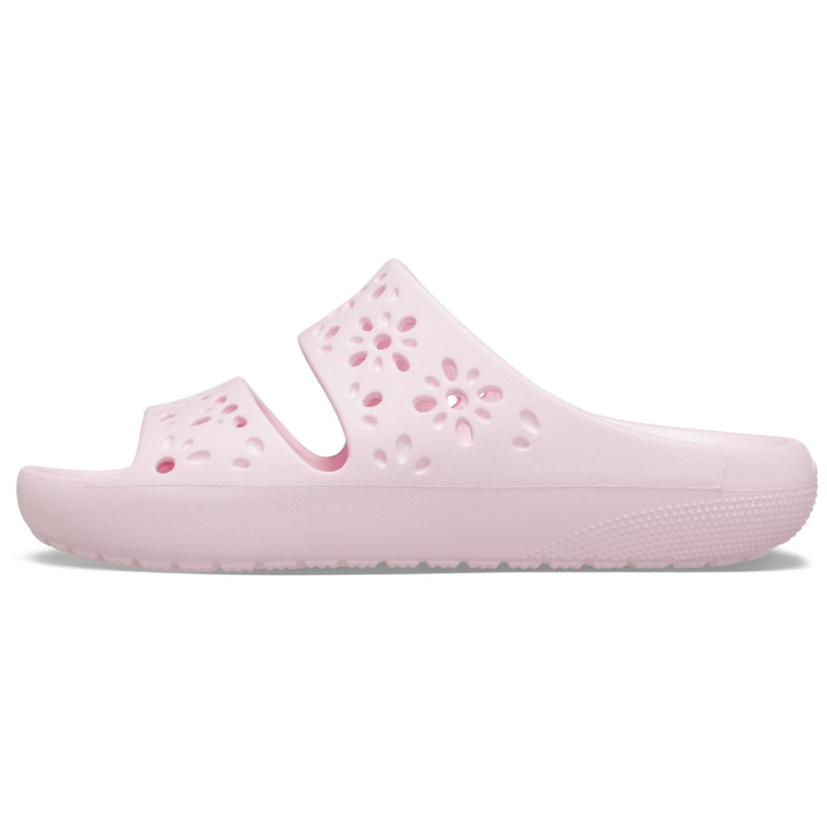 Papuci Crocs Classic Floral Cut-Out Sandal Roz - Pink Milk - 2 | YEO