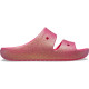 Papuci Crocs Classic Iridescent Glitter Sandal 2.0 Culoare Rosu - Cherry Red