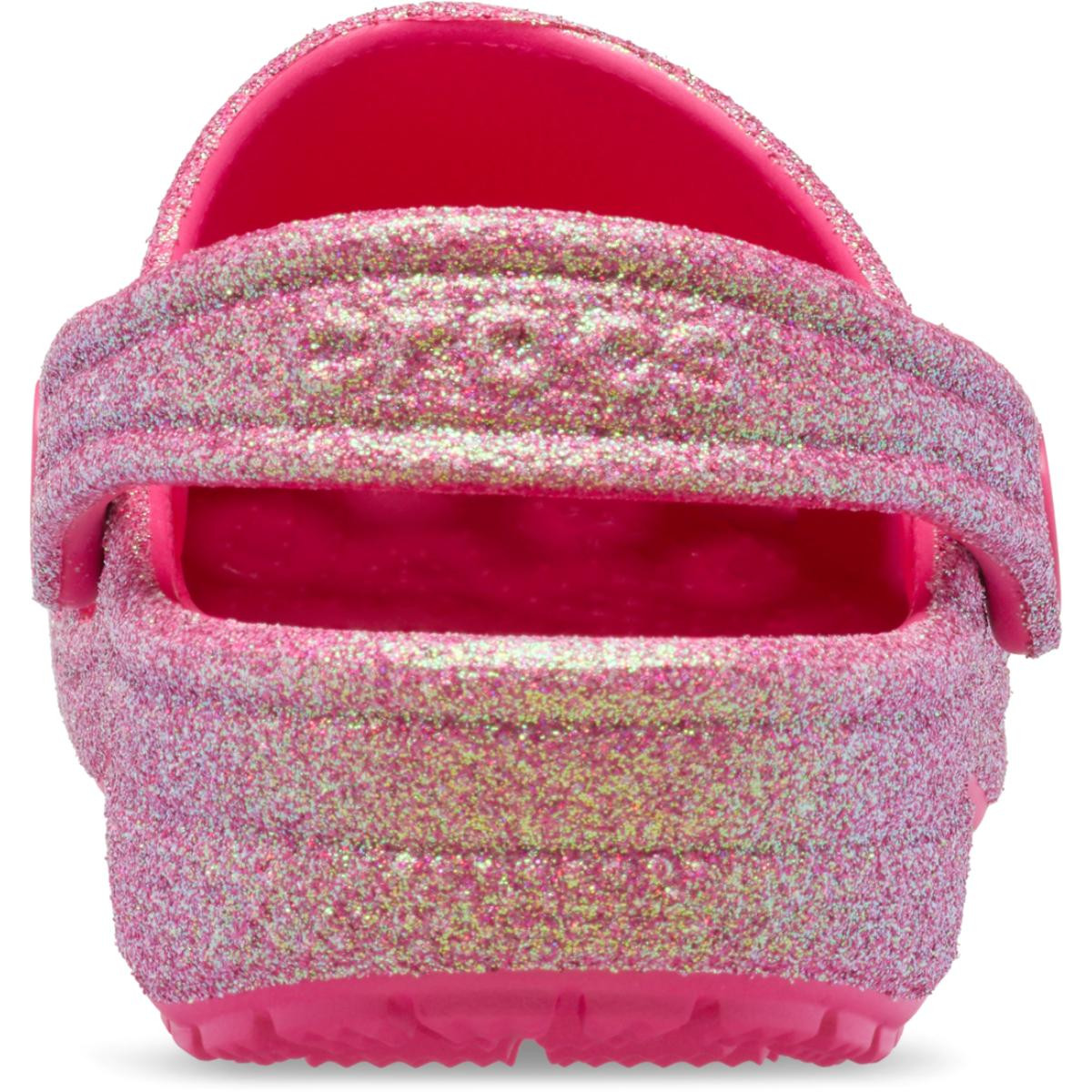 Saboti Crocs Classic Iridescent Glitter Clog Kids Roz - Dragon Fruit - 4 | YEO