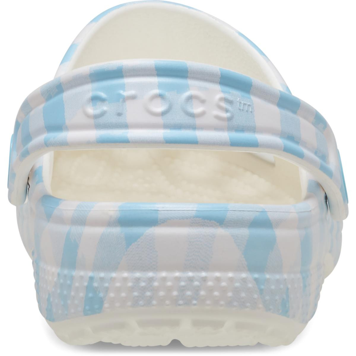 Saboti Crocs Classic Gingham Clog Kids Alb - White/Blue - 5 | YEO