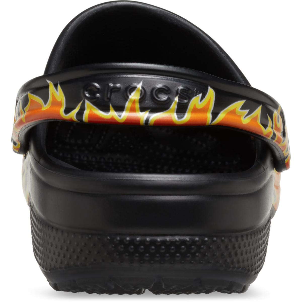 Saboti Crocs Classic Flames Clog Negru - Black/Multi - 5 | YEO