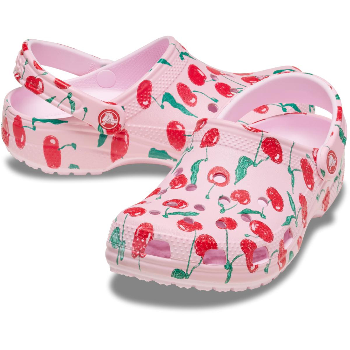 Saboti Crocs Classic Fresh Fruits Clog Roz - Pink Milk - 3 | YEO