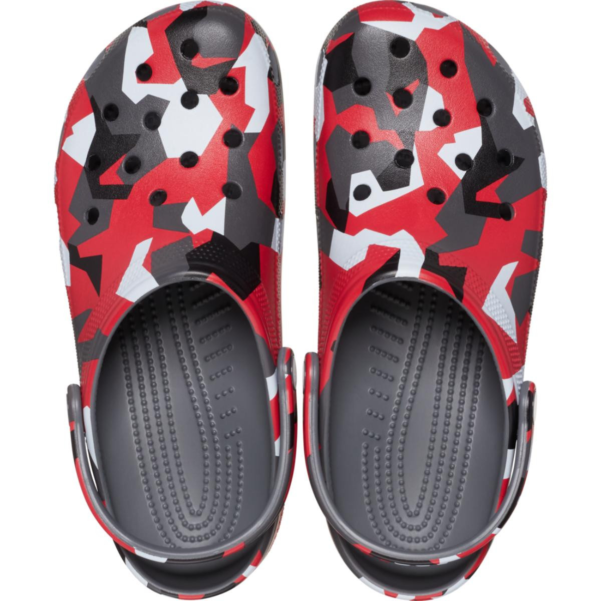 Saboti Crocs Classic Geo Camo Clog Gri - Slate Grey/Multi - 4 | YEO