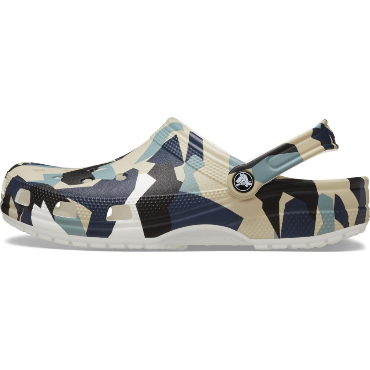 Saboti Crocs Classic Geo Camo Clog Alb - White/Multi - 2 | YEO