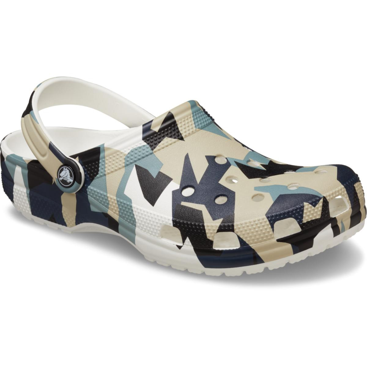 Saboti Crocs Classic Geo Camo Clog Alb - White/Multi - 1 | YEO