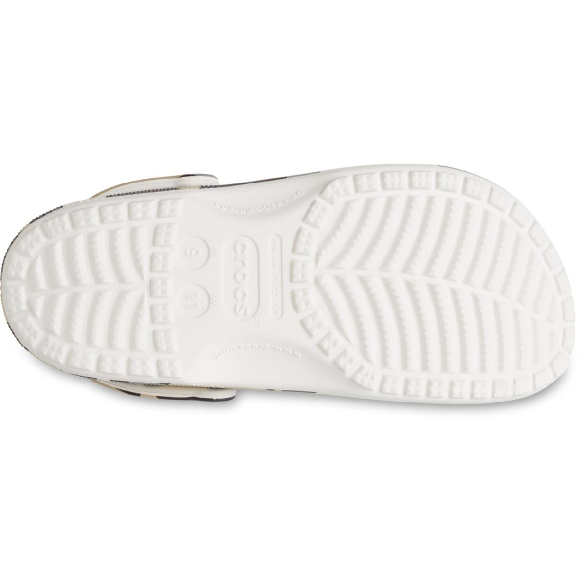 Saboti Crocs Classic Geo Camo Clog Alb - White/Multi