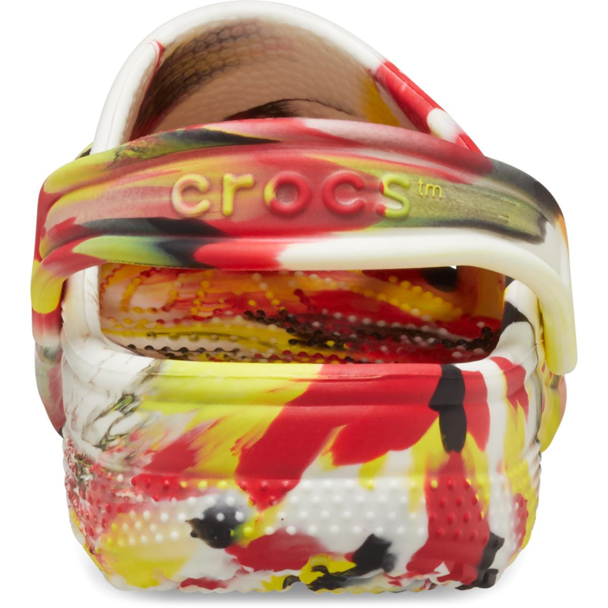 Saboti Crocs Glow Marbled Classic Clog Kids Rosu - Varsity Red/Multi - 5 | YEO