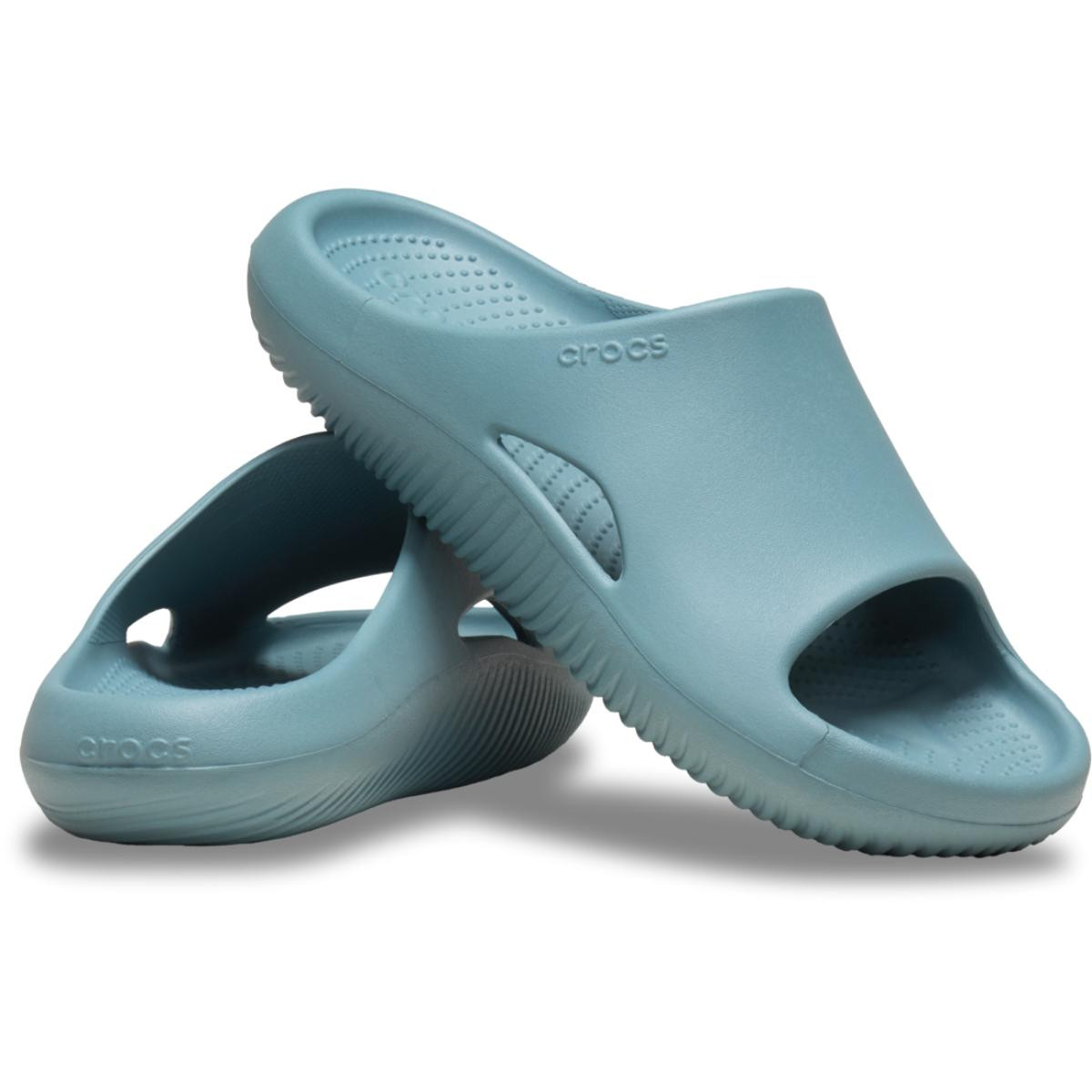 Papuci Crocs Mellow Slide Albastru - Pond - 3 | YEO