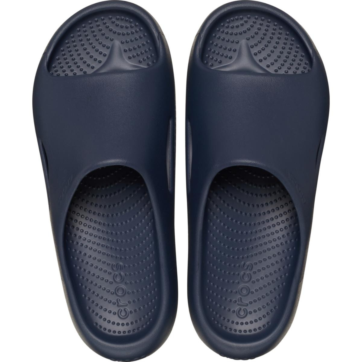 Papuci Crocs Mellow Slide Albastru - Navy - 4 | YEO