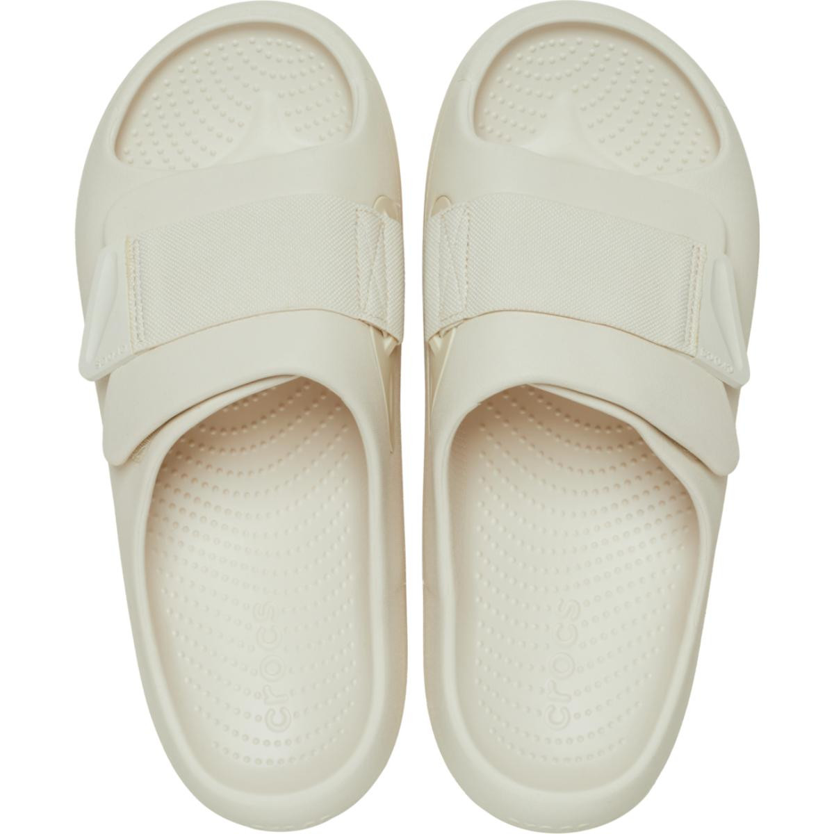 Papuci Crocs Mellow Luxe Recovery Slide Bej - Stucco - 4 | YEO
