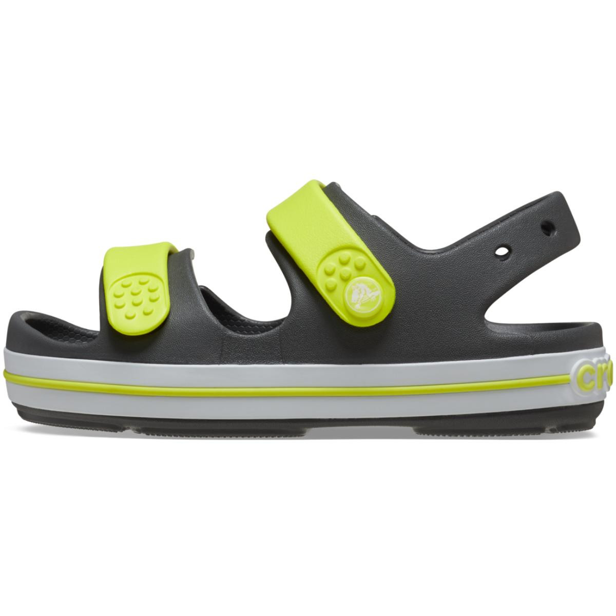 Sandale Crocs Toddler Crocband Cruiser Sandal Gri - Slate Grey/Acidity - 2 | YEO