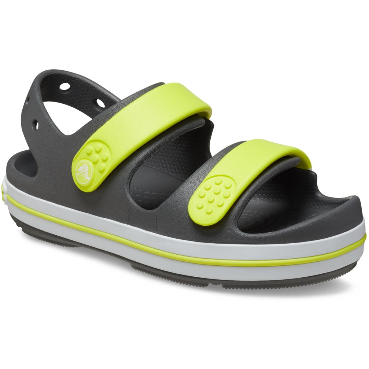 Sandale Crocs Toddler Crocband Cruiser Sandal Gri - Slate Grey/Acidity - 1 | YEO