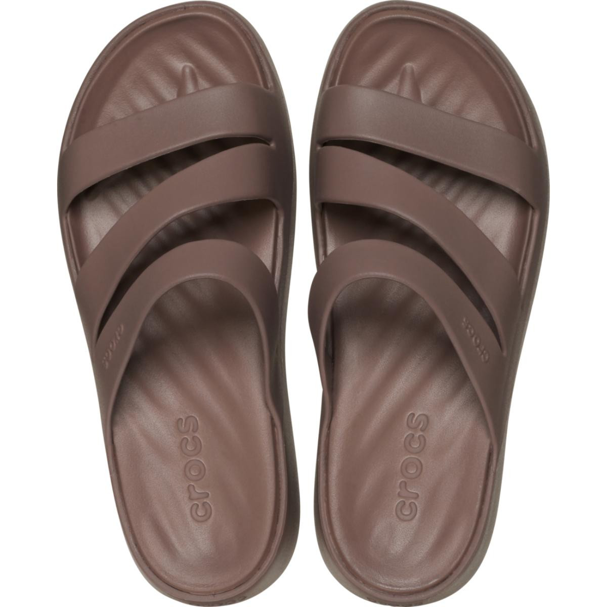 Papuci Crocs Getaway Strappy Maro - Truffle - 4 | YEO