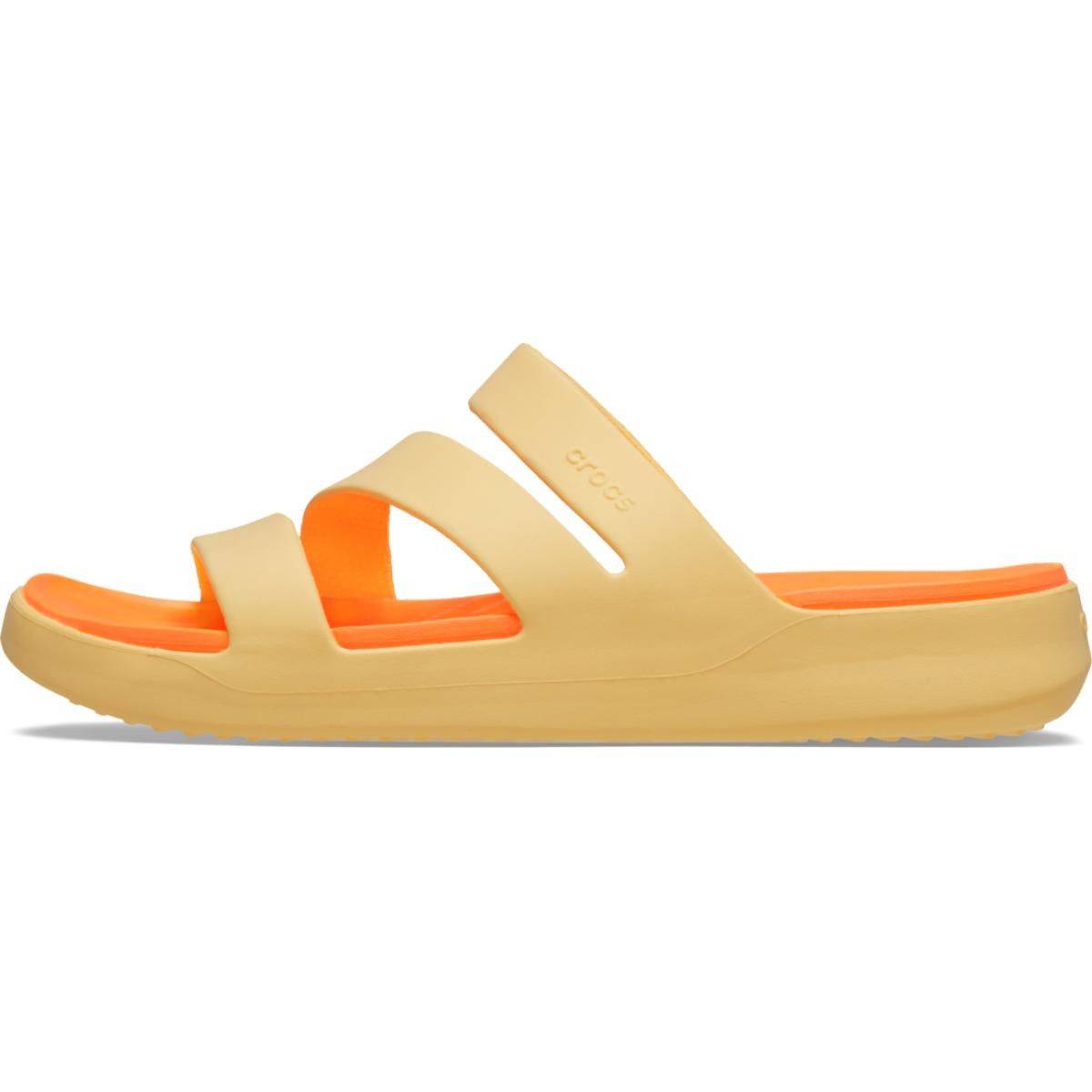 Papuci Crocs Getaway Strappy Portocaliu - Golden Hour - 1 | YEO