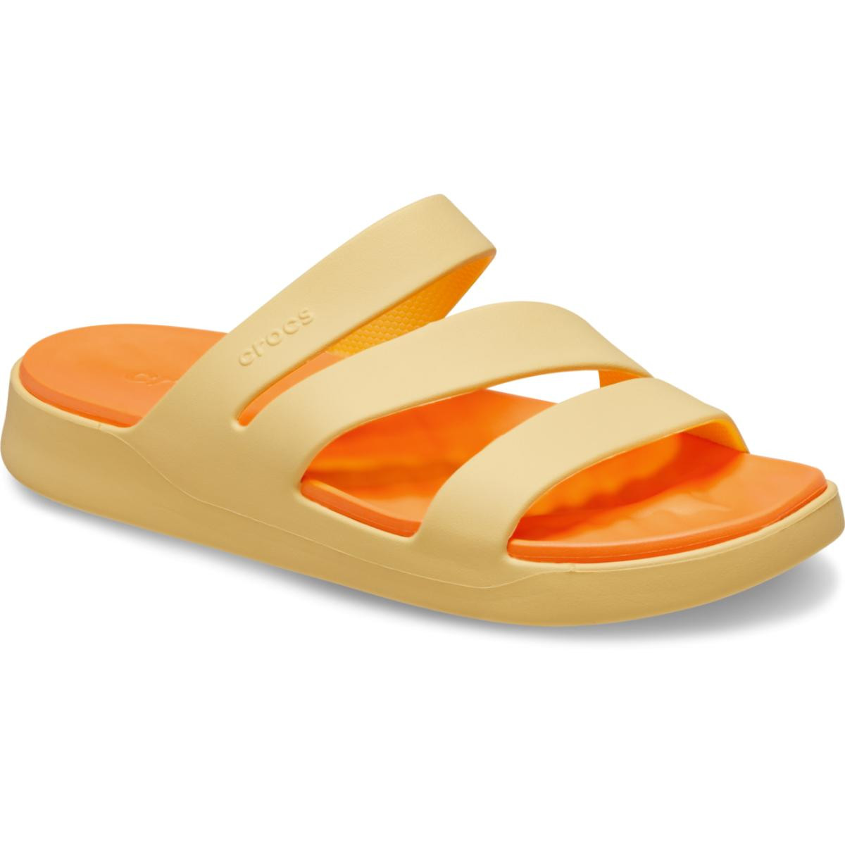 Papuci Crocs Getaway Strappy Portocaliu - Golden Hour - 4 | YEO