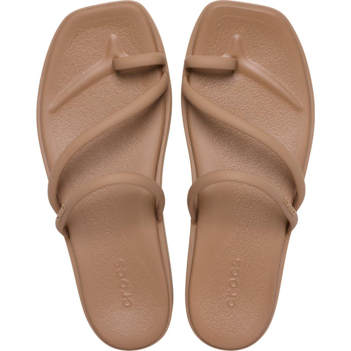 Sandale Crocs Miami Toe Loop Sandal Maro - Milk Chocolate - 4 | YEO