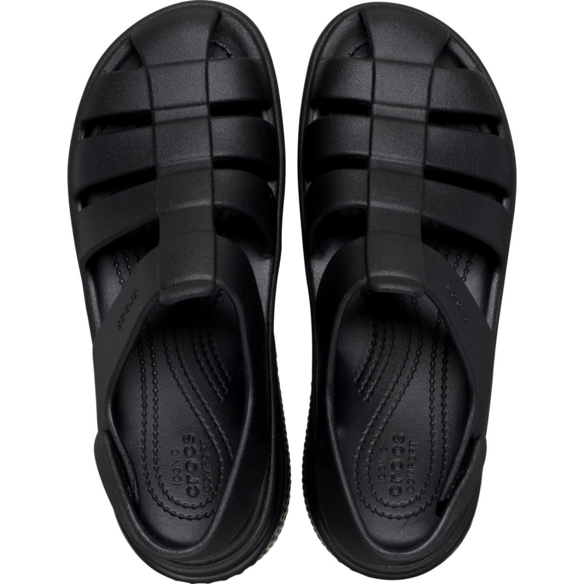 Sandale Crocs Stomp Fisherman Sandal Negru - Black - 4 | YEO