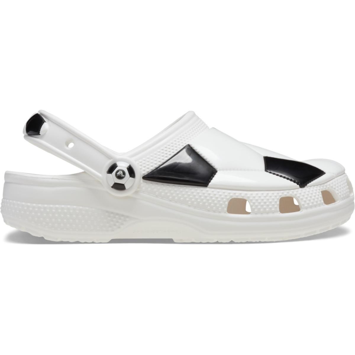 Saboti Crocs Classic Soccer Clog Kids Alb - White/Black