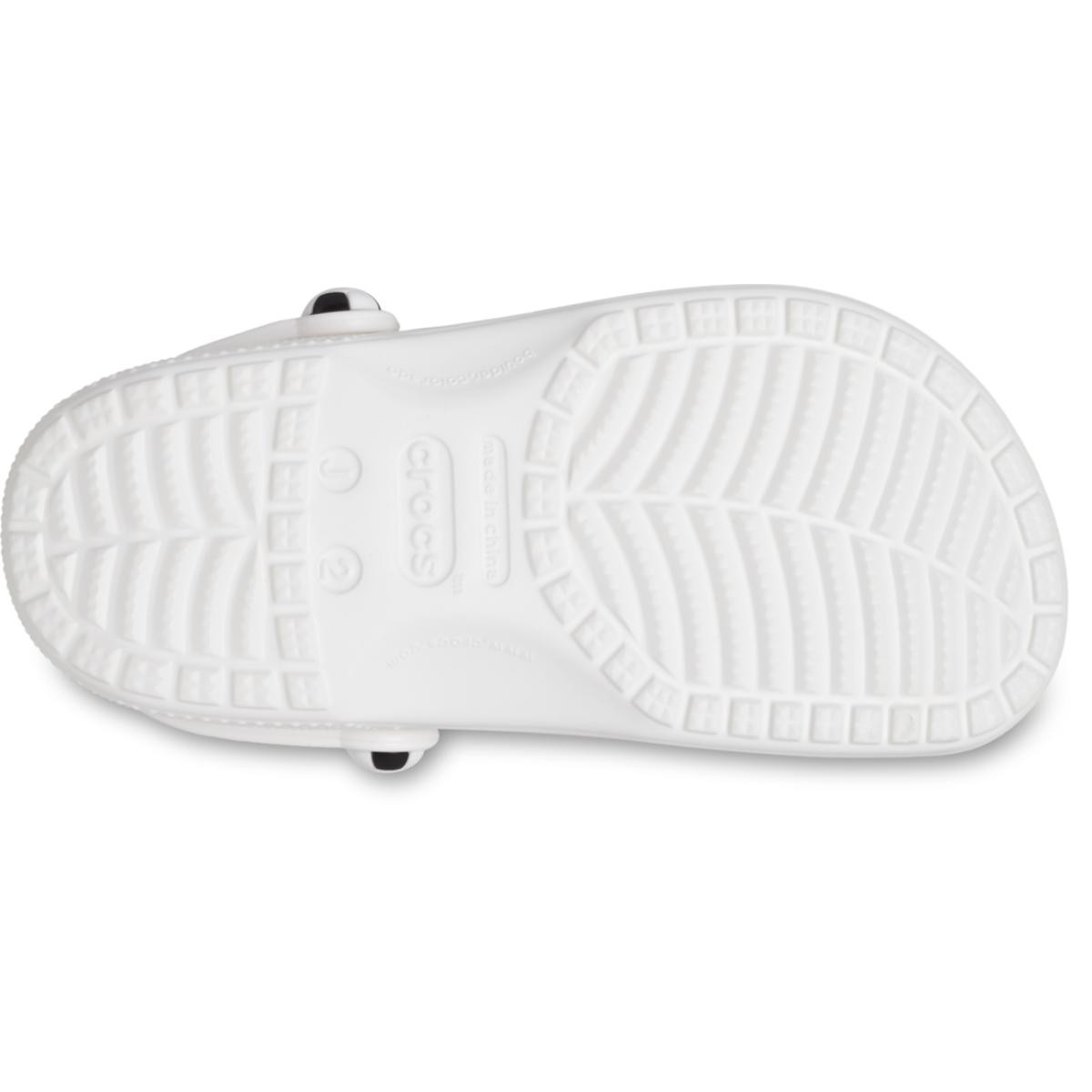 Saboti Crocs Classic Soccer Clog Kids Alb - White/Black