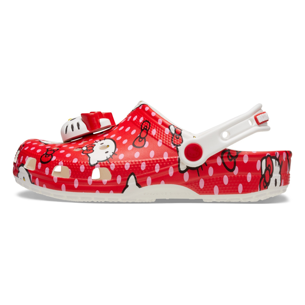 Saboti Crocs Classic Hello Kitty Red Clog Multicolor - Multi - 3 | YEO