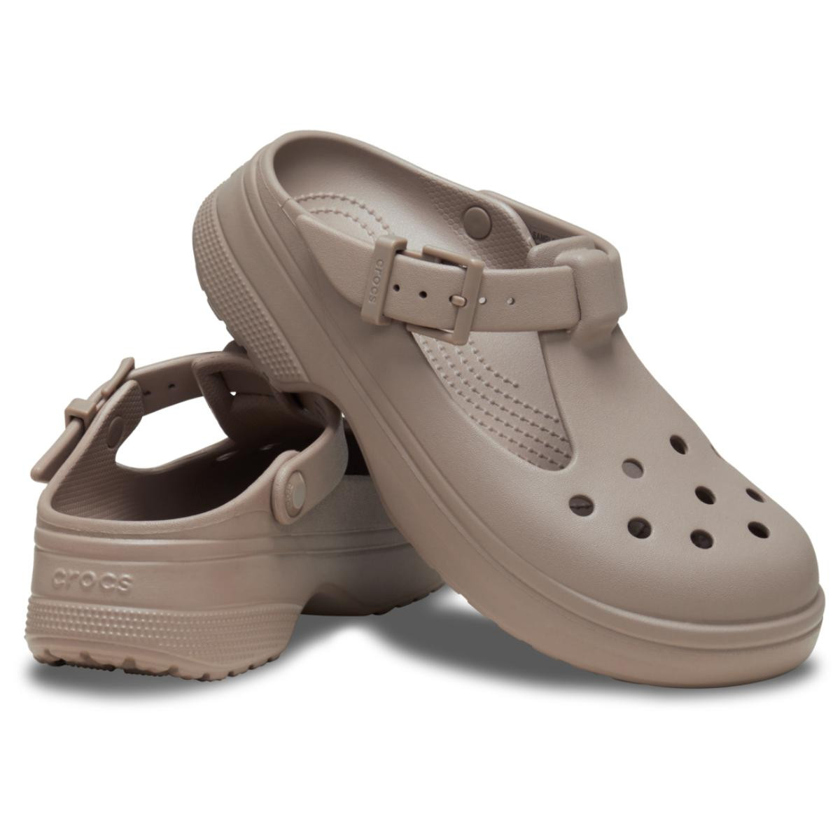 Saboti Crocs Classic Classic Mary Jane Clog Maro - Taupe - 3 | YEO