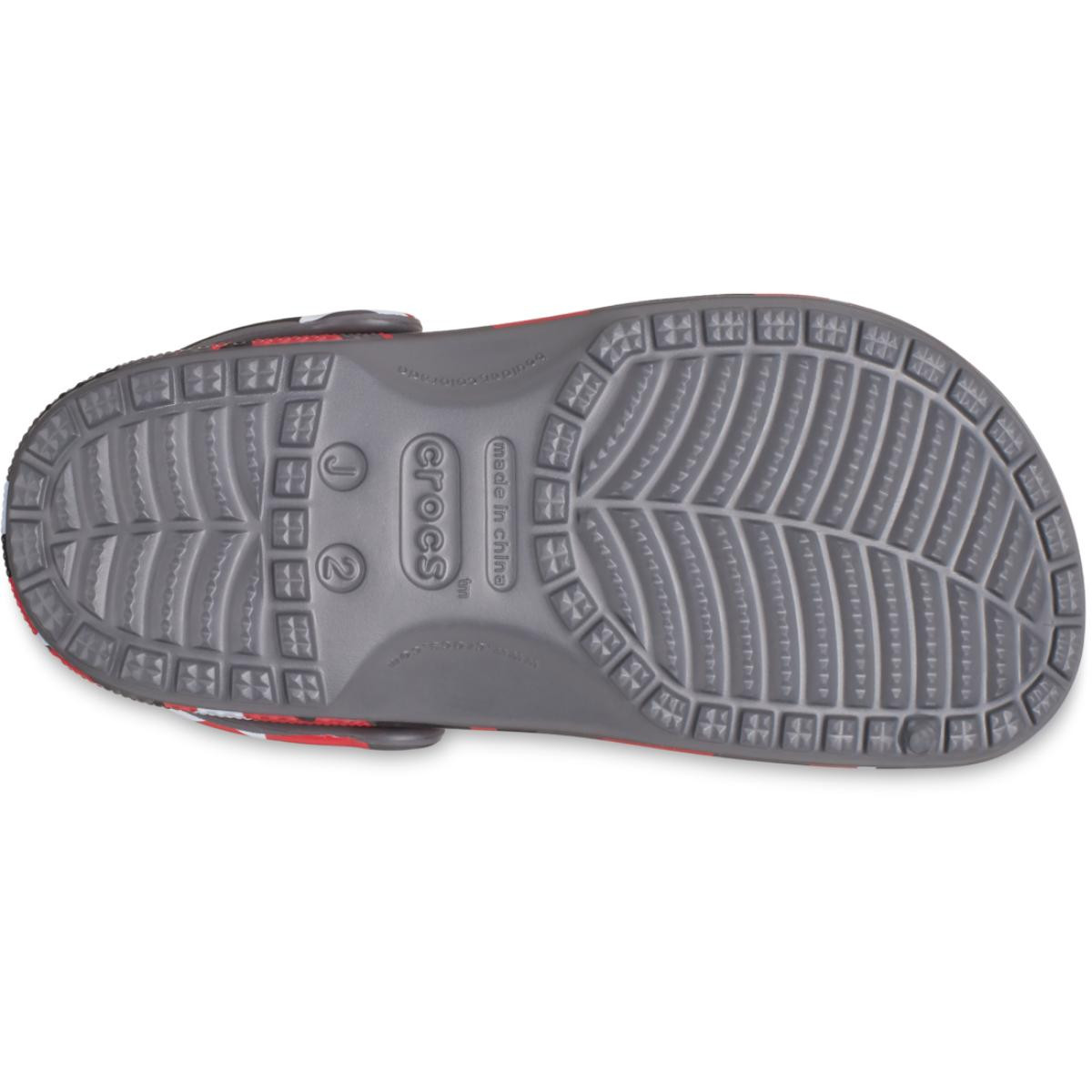 Saboti Crocs Classic Geo Camo Clog Kids Gri - Slate Grey/Multi