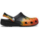 Saboti Crocs Classic Toddler Classic Flames Clog Culoare Negru - Black/Multi