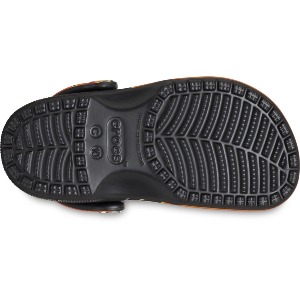 Saboti Crocs Classic Toddler Classic Flames Clog Negru - Black/Multi
