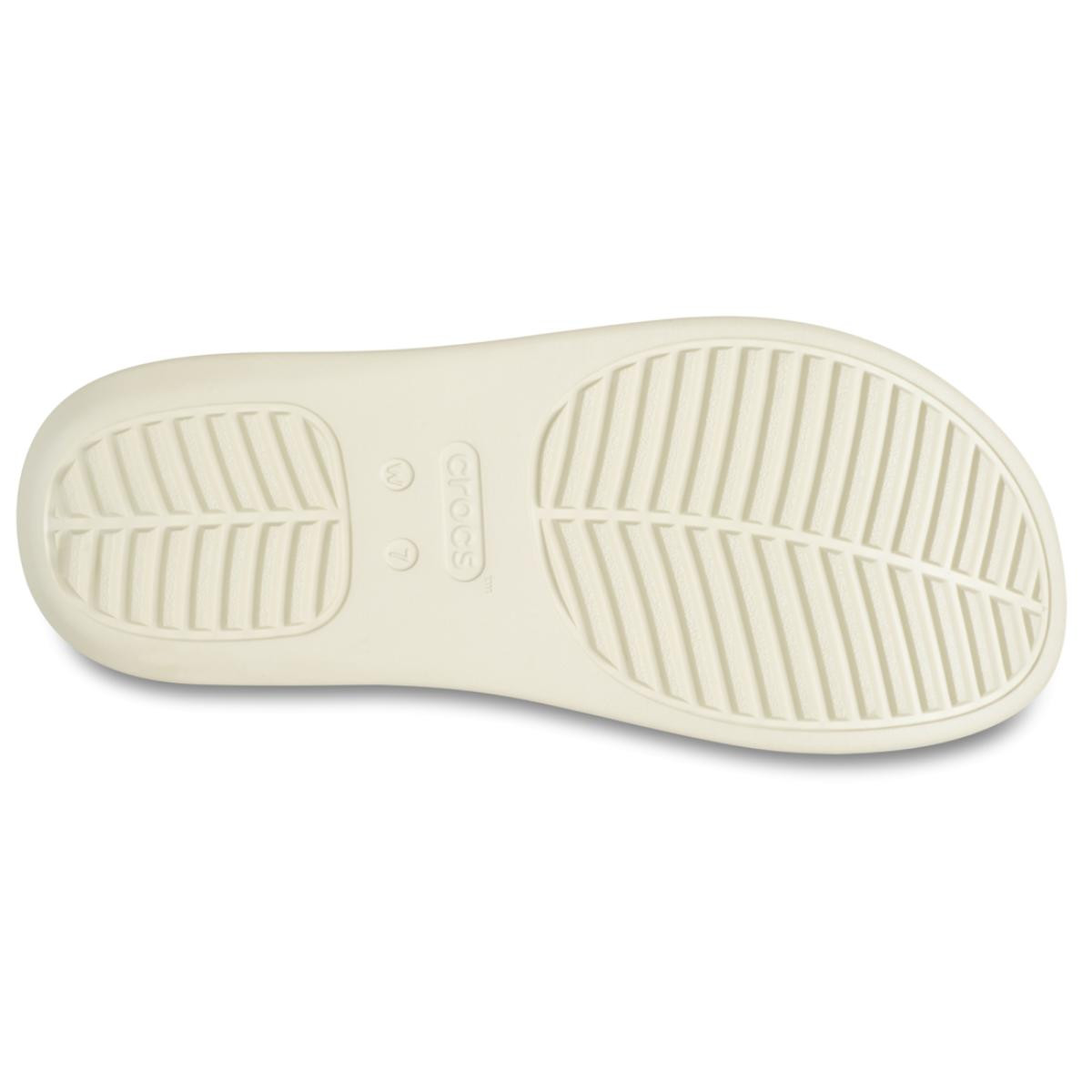Slapi Crocs Getaway Groove Platform Flip Bej - Sandstone