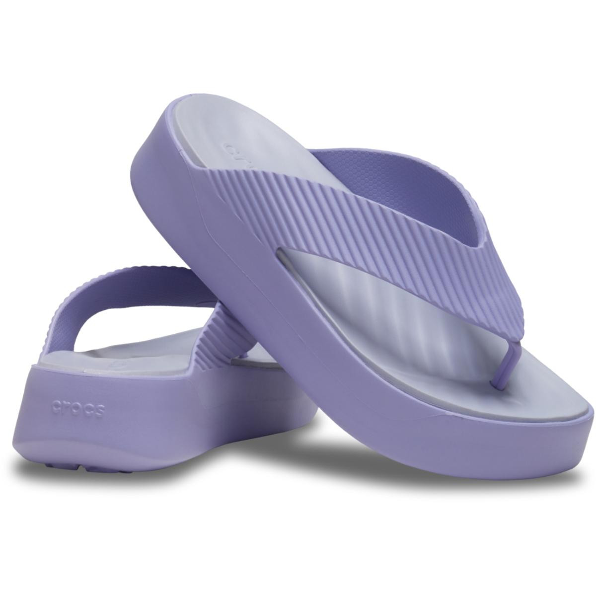 Slapi Crocs Getaway Groove Platform Flip Mov - Mystic Purple - 3 | YEO
