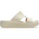 Papuci Crocs Getaway Groove Platform H-Strap Culoare Bej - Sandstone