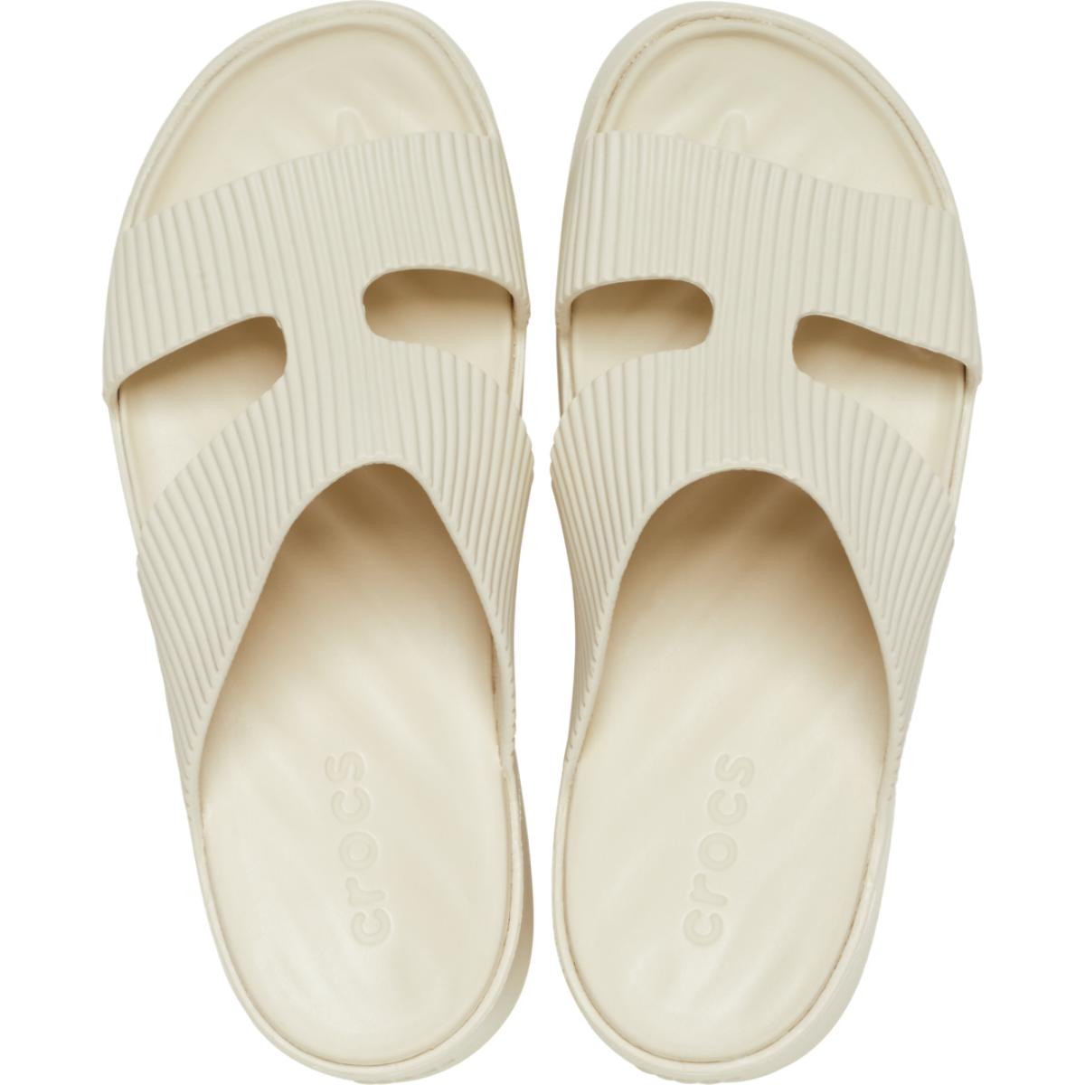 Papuci Crocs Getaway Groove Platform H-Strap Bej - Sandstone - 4 | YEO