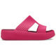Papuci Crocs Getaway Groove Platform H-Strap Culoare Roz - Dragon Fruit
