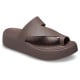 Papuci Crocs Getaway Platform Toe Loop Culoare Maro - Truffle