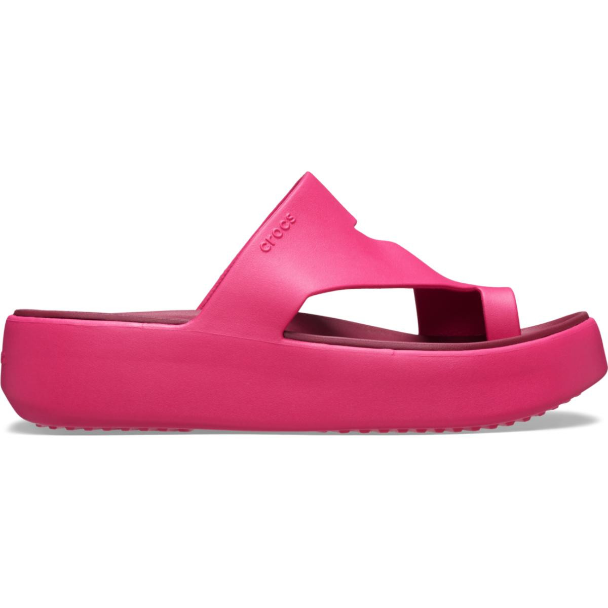Papuci Crocs Getaway Platform Toe Loop Roz - Dragon Fruit - 1 | YEO