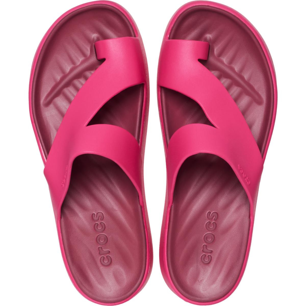 Papuci Crocs Getaway Platform Toe Loop Roz - Dragon Fruit - 3 | YEO